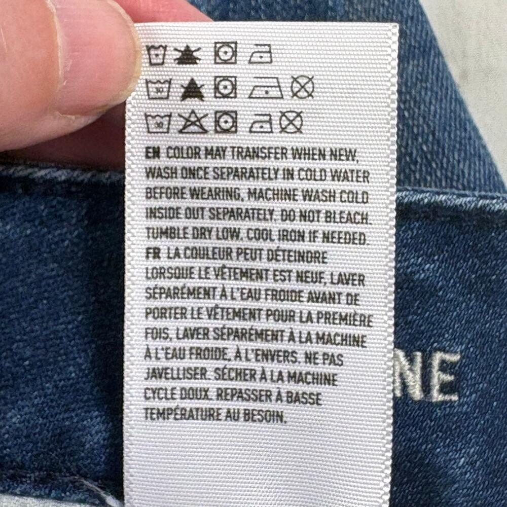 American Eagle Flare Jeans Women's 4 Long Raw Edge Boho Indie Groovy - Picture 9 of 12